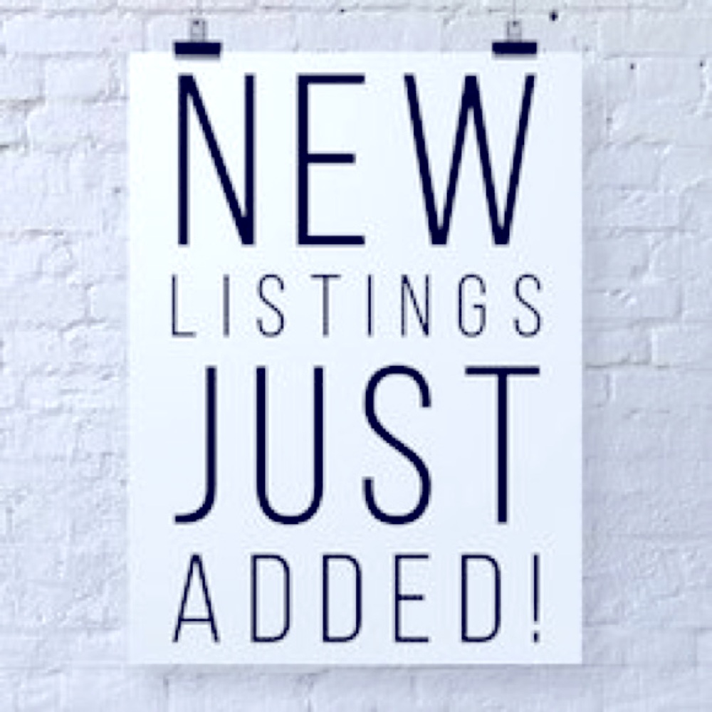 NEW ITEMS JUST ADDED